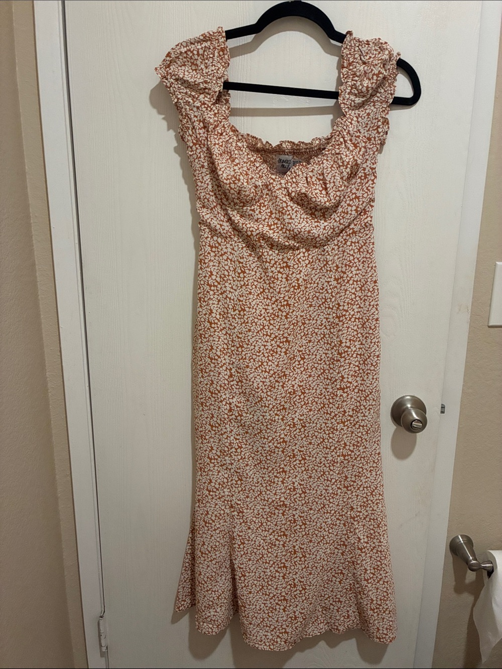 Princess Polly Peach Floral Maxi Dress